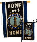 Home Sweet National Guard - Military Americana Vertical Impressions Decorative Flags HG108445 Made In USA