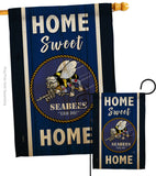 Home Sweet Seabees - Military Americana Vertical Impressions Decorative Flags HG108446 Made In USA