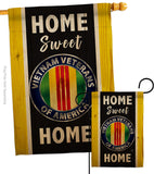 Home Sweet Vietnam - Military Americana Vertical Impressions Decorative Flags HG108449 Made In USA