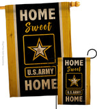 Home Sweet US Army - Military Americana Vertical Impressions Decorative Flags HG108450 Made In USA