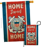 Home Sweet Coast Guard - Military Americana Vertical Impressions Decorative Flags HG108453 Made In USA