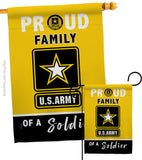 Proud Family Soldier - Military Americana Vertical Impressions Decorative Flags HG108462 Made In USA