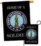 Home of National Guard Soldier - Military Americana Vertical Impressions Decorative Flags HG108468 Made In USA