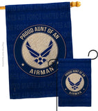 Proud Aunt Airman - Military Americana Vertical Impressions Decorative Flags HG108487 Made In USA