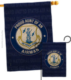 Air Force Proud Aunt Airman - Military Americana Vertical Impressions Decorative Flags HG108489 Made In USA