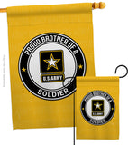 Proud Brother Soldier - Military Americana Vertical Impressions Decorative Flags HG108497 Made In USA