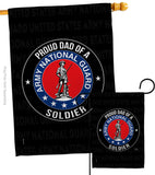 Army Proud Dad Soldier - Military Americana Vertical Impressions Decorative Flags HG108519 Made In USA