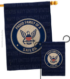 Proud Family Sailor - Military Americana Vertical Impressions Decorative Flags HG108538 Made In USA