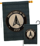 Proud Family USSF - Military Americana Vertical Impressions Decorative Flags HG108540 Made In USA