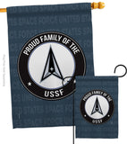 Proud Family USSF - Military Americana Vertical Impressions Decorative Flags HG108540 Made In USA