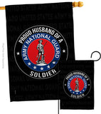 Army Proud Husband Soldier - Military Americana Vertical Impressions Decorative Flags HG108564 Made In USA