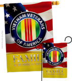 US Vietnam Veterans Family Honor - Military Americana Vertical Impressions Decorative Flags HG108614 Made In USA