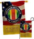 US Vietnam Veterans Family Honor - Military Americana Vertical Impressions Decorative Flags HG108614 Made In USA