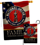 US National Guard Family Honor - Military Americana Vertical Impressions Decorative Flags HG108616 Made In USA