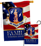 US Air National Guard Family Honor - Military Americana Vertical Impressions Decorative Flags HG108618 Made In USA