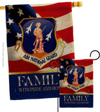 US Air National Guard Family Honor - Military Americana Vertical Impressions Decorative Flags HG108618 Made In USA