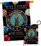 Welcome Home Army National Guard - Military Americana Vertical Impressions Decorative Flags HG108631 Made In USA