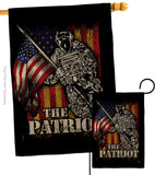 The Patriot - Military Americana Vertical Impressions Decorative Flags HG108639 Made In USA