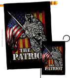 The Patriot - Military Americana Vertical Impressions Decorative Flags HG108639 Made In USA