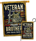 Veteran Brothers - Military Americana Vertical Impressions Decorative Flags HG108640 Made In USA