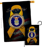 Support Air Force - Military Americana Vertical Impressions Decorative Flags HG108647 Made In USA