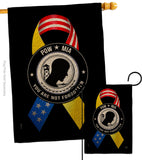 Support POW MIA Troops - Military Americana Vertical Impressions Decorative Flags HG108663 Made In USA