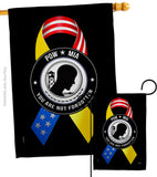 Support POW MIA Troops - Military Americana Vertical Impressions Decorative Flags HG108663 Made In USA