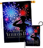 Honoring Who Served - Military Americana Vertical Impressions Decorative Flags HG108668 Made In USA