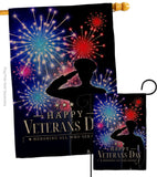 Honoring Who Served - Military Americana Vertical Impressions Decorative Flags HG108668 Made In USA