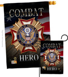 Veterans Hero - Military Americana Vertical Impressions Decorative Flags HG137166 Made In USA