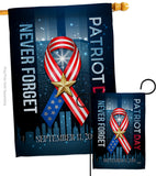 911 Never Forget - Military Americana Vertical Impressions Decorative Flags HG137290 Made In USA