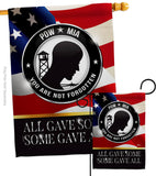 Not Forgotten POW MIA - Military Americana Vertical Impressions Decorative Flags HG140000 Made In USA