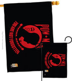 Red POW/MIA - Military Americana Vertical Impressions Decorative Flags HG140342 Made In USA