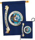 Retired Navy - Military Americana Vertical Impressions Decorative Flags HG140353 Made In USA