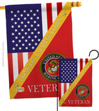 Home of Marine Corps - Military Americana Vertical Impressions Decorative Flags HG140603 Made In USA