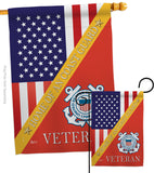 Home of Coast Guard - Military Americana Vertical Impressions Decorative Flags HG140605 Made In USA