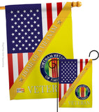 Home of Vietnam - Military Americana Vertical Impressions Decorative Flags HG140612 Made In USA