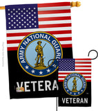 US Army National Guard Veteran - Military Americana Vertical Impressions Decorative Flags HG140619 Made In USA