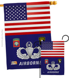 US Airborne - Military Americana Vertical Impressions Decorative Flags HG140624 Made In USA