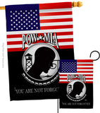 US POW MIA - Military Americana Vertical Impressions Decorative Flags HG140626 Made In USA
