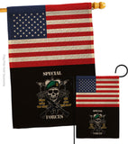 US Special Forces - Military Americana Vertical Impressions Decorative Flags HG140733 Made In USA