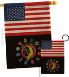 US Vietnam Veteran - Military Americana Vertical Impressions Decorative Flags HG140736 Made In USA