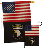 US 101st. Airborne - Military Americana Vertical Impressions Decorative Flags HG140737 Made In USA