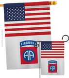 US 82nd. Airborne - Military Americana Vertical Impressions Decorative Flags HG140738 Made In USA