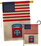 US 82nd. Airborne - Military Americana Vertical Impressions Decorative Flags HG140738 Made In USA