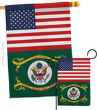 US Retired Army - Military Americana Vertical Impressions Decorative Flags HG140747 Made In USA