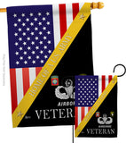 Home of US Airborne - Military Americana Vertical Impressions Decorative Flags HG140890 Made In USA