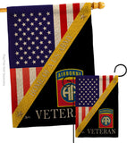 Home of 82nd Airborne - Military Americana Vertical Impressions Decorative Flags HG140891 Made In USA