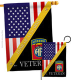 Home of 82nd Airborne - Military Americana Vertical Impressions Decorative Flags HG140891 Made In USA