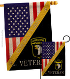 Home of 101st Airborne - Military Americana Vertical Impressions Decorative Flags HG140892 Made In USA